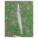 2 Man log saw, 6ï¿½ shows wear