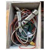 Misc shop towels, straps, large ratchet straps,