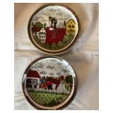 2 Roster Tettau-Bavaria coasters 3 .75 dia