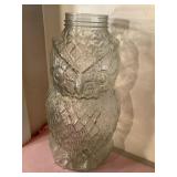 Large decorative owl jar, 21"
