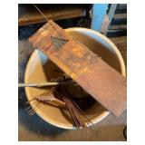 50+ Welding rods, misc metal