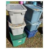 6 totes w/ lid