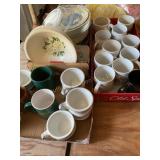 Misc bowls, plates, mugs, some Jackson China mugs