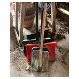 5 snow shovels
