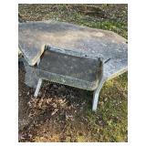 Rubbermaid .? desk 30" x 58" x 34ï¿½ shows wear