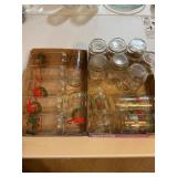 15 holiday glasses wreaths 6" tall