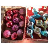 Christmas ornaments - pink, purple, teal blue,etc.