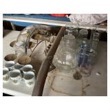 Misc. glassware, vases, mugs, candleholders, etc.
