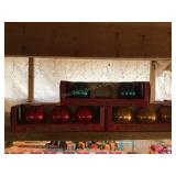 Vtg. Coby glass ornaments