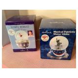 2 Hallmark snow globes, NIB
