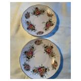 2 Royal Sutherland bone China saucers