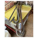 7 Meat butchering hooks, largest is 22"