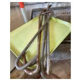 6 Meat butchering hooks, largest is 22"