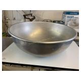 Large aluminum mixing bowl,  24" D