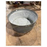 Galvanized tub, 24"D
