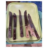 6 Misc. knives, longest blade is eight"