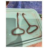 2 Handled hooks, 8.5"