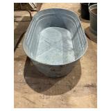 Galvanized tub, 23x43x11"