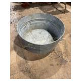 Galvanized tub, 24"D