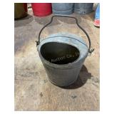 Metal coal bucket , 13"h