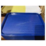 20 Blue plastic trays, 16x12"