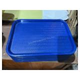 20 Blue plastic trays, 16x12"