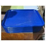 20 Blue plastic trays, 16x12"
