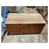 Wooden storage chest, 36.5x17.5x18