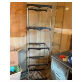 Metal Shelving unit, 69x16x19"