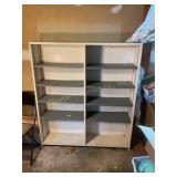 Wood shelving unit, 48x55x10"