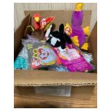 Misc. lot- TY plush, McD TY toys some NIP, etc.