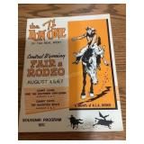 Vtg the 71 Fun One fair & rodeo program, real
