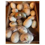 Easter decor- ceramic, wooden eggs