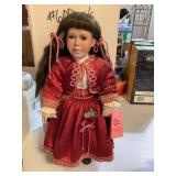 Jo -porcelain doll, 16", Little Women by