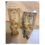 2 Memories of Yesterday figurines, tallest is 5.5"