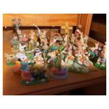 Easter decor- bunny figurines, etc.