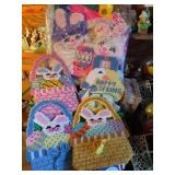 Easter cross stitch decor