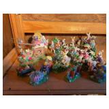 Easter decor- bunny figurines, etc.