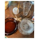 Dish ware assortment, ashtray, candy bowls,