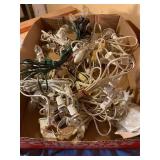 6+ Village house light clip cords, 5 bulbs