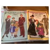 7+  Fashion paper doll books, wooden magnet