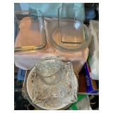 Glass bakeware, pie pants, casserole, dishes,