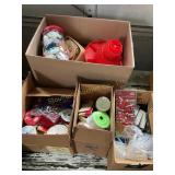 Misc lot- crafting items, ribbon, glue gun,
