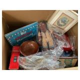 Misc lot- games, poker chips, placemats, home