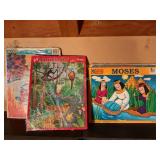 6 Vtg board puzzles