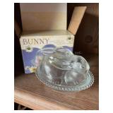 Indiana Glass bunny candy dish