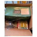 Misc tools, metal tool box 13 1/2" x 6ï¿½, misc