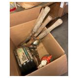 Misc. hedge/ grass trimmers., edging, pump