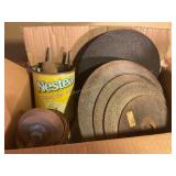 Misc. lot- cutting metals disks, sand drill b