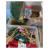 Misc craft items sm floral, paper twist,